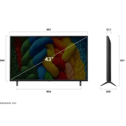 LG 43-inch Smart TV NANO UHD 4K - 43NANO80AUA