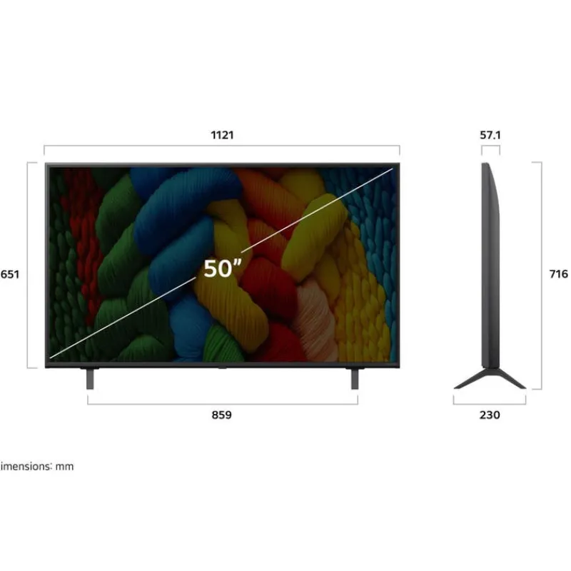 LG 50-inch Smart TV NANO UHD 4K - 50NANO80AUA
