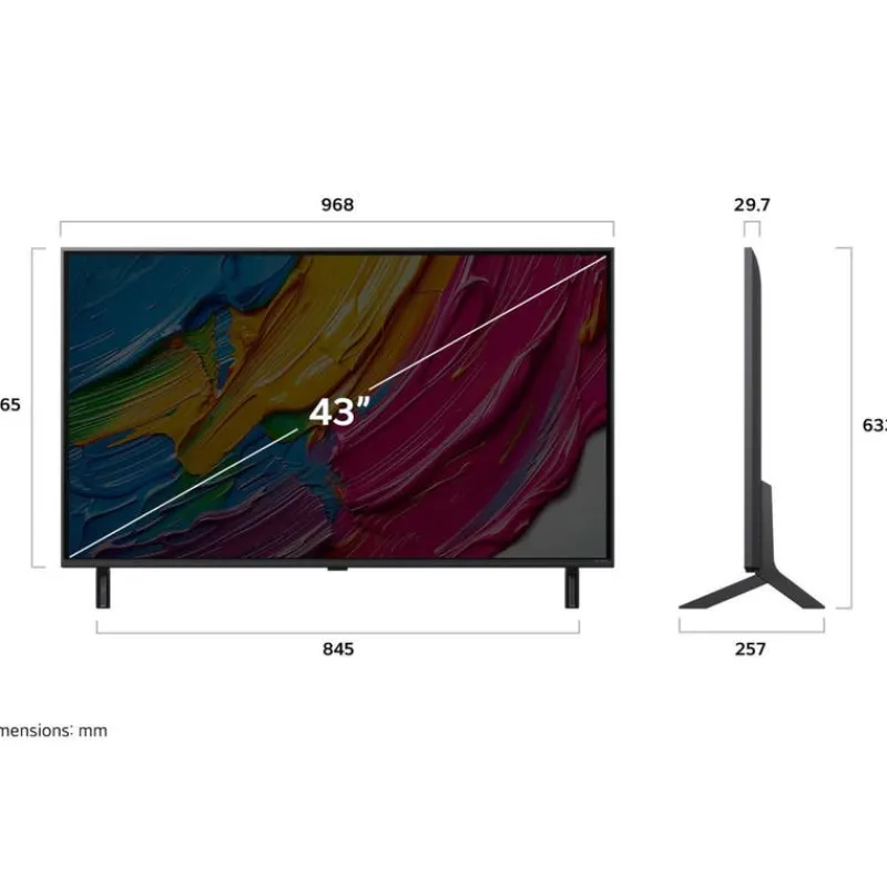 LG 43-inch Smart TV QNED UHD 4K - 43QNED80AUA