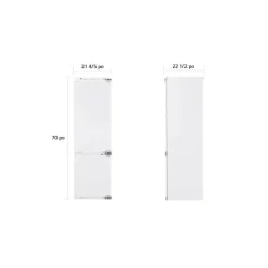 LG STUDIO 9,3 Cu Ft 22 In Refrigerator Bottom Freezer - LSBNC1021P