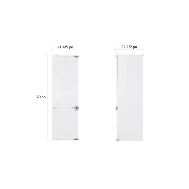 LG STUDIO 9,3 Cu Ft 22 In Refrigerator Bottom Freezer - LSBNC1021P