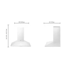 LG STUDIO Chimney hood Wall Mount 30" , 600 CFM - LSHD3080N