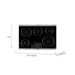 LG STUDIO Cooktop Glass-Ceramic 30