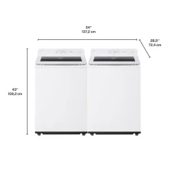 LG Washer & Dryer Kit, , Top-Load - WT-DLE8200