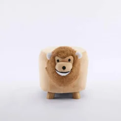 Lion-Shaped Kids Pouf – 13.8