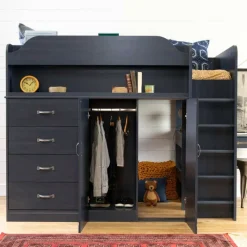 Meubles South Shore Loft Bed With Desk - South Shore