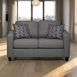 Sofa By Fancy Loveseat - Charcoal Grey