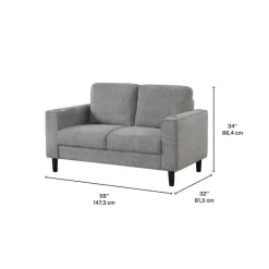 Loveseat with Cup Holders