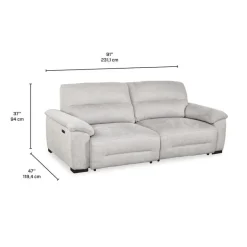 Loveseat with Power Sliders