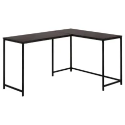 Monarch L-shaped computer desk - corner / metal base / large desk - 58