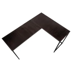 Monarch L-shaped computer desk - corner / metal base / large desk - 58