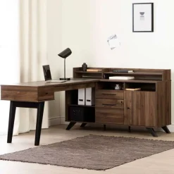 Meubles South Shore L-Shaped Desk With Power Bar - South Shore