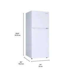 Marathon 12 Cu Ft 24 In Refrigerator Top Freezer - EFF123W