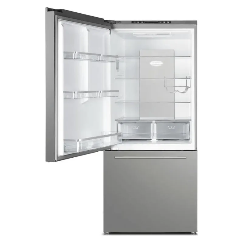 Marathon 18 Cu Ft Refrigerator 30 In Bottom Freezer - MFF179SSBM-LH