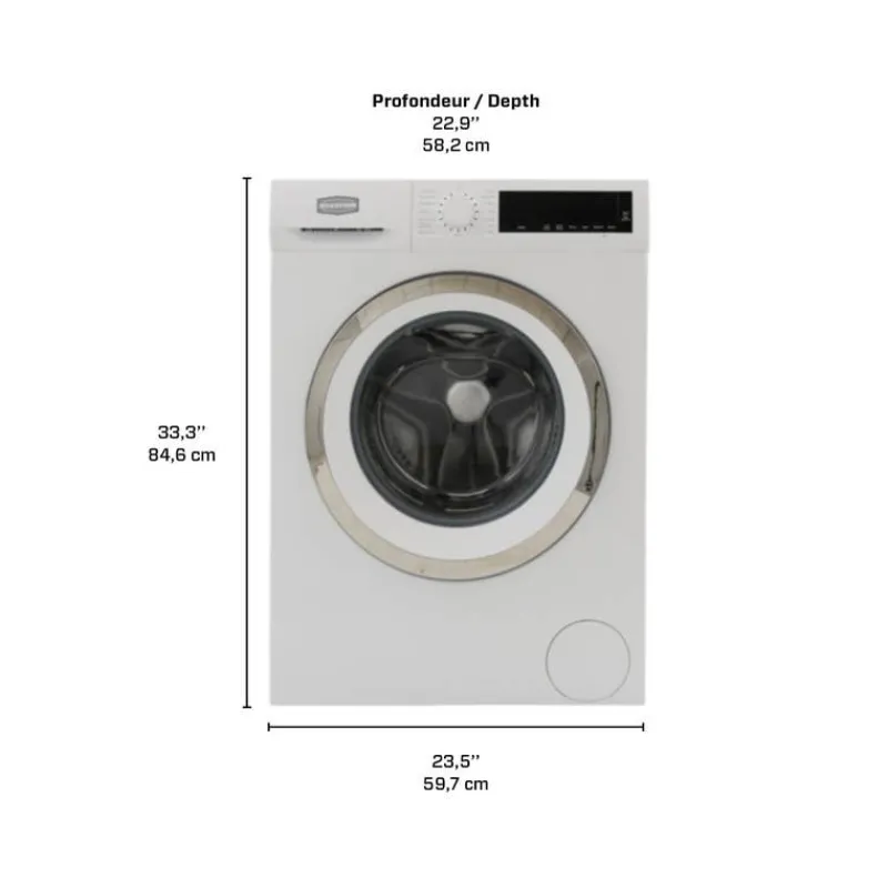 Marathon Washer Front-Load 23.5" - MWM2214W