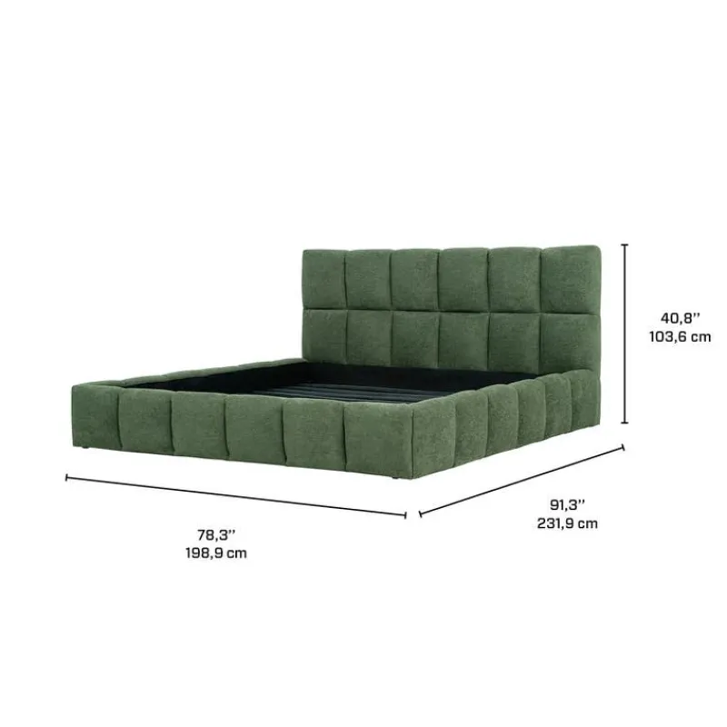 Marshmallow-Style King Bed (78") -