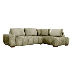 Marshmallow-Style Sectional with Right-Side Chaise - Sage