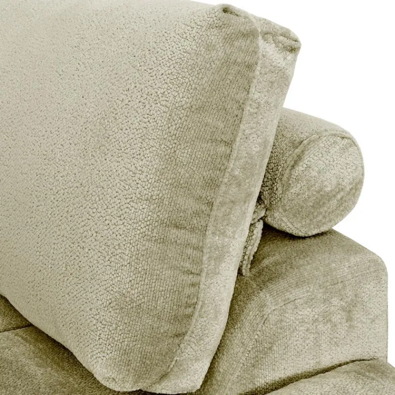 Marshmallow-Style Sectional with Right-Side Chaise - Sage