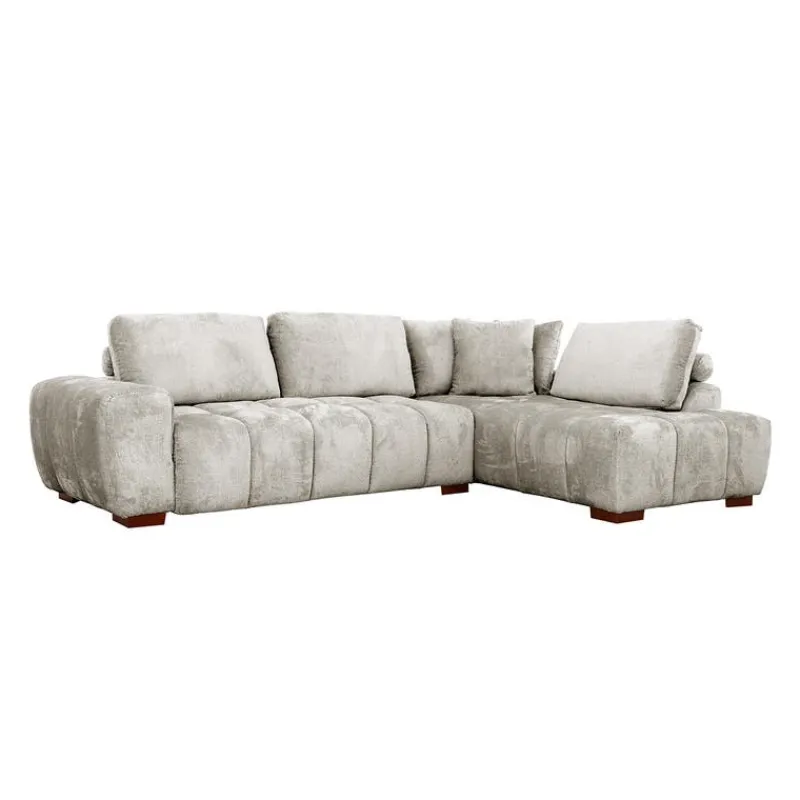 Marshmallow-Style Sectional with Right-Side Chaise -