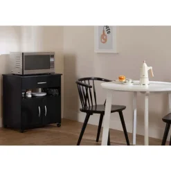Meubles South Shore Microwave Cart on Wheels - South Shore