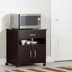 Meubles South Shore Microwave Cart on Wheels - South Shore