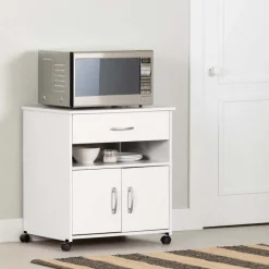 Meubles South Shore Microwave Cart on Wheels - South Shore