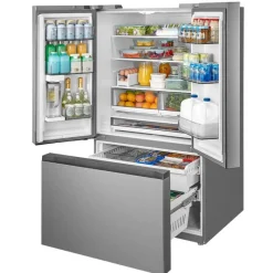 MIDEA 31.7 Cu. Ft. 36 In Refrigerator Bottom Freezer, French door - MRF32I6BST