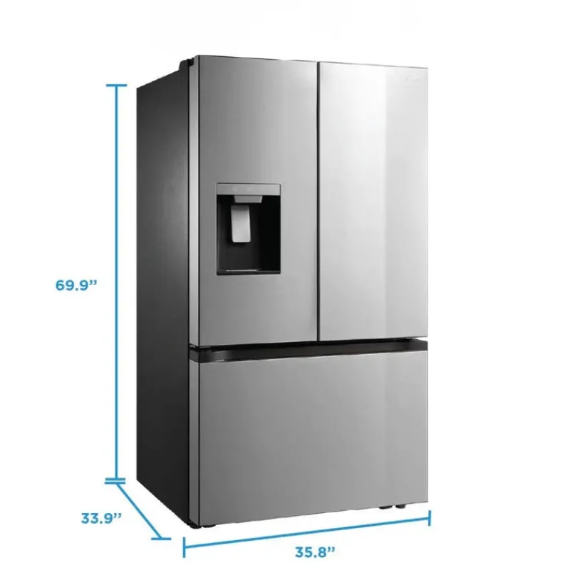 MIDEA 29.3 Cu. Ft. 36 In Refrigerator Bottom Freezer, French door - MRF29D2AST