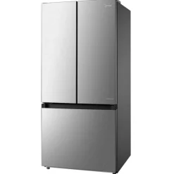 MIDEA 18 Cu Ft 30 In Refrigerator Bottom Freezer, French door - MRF18B4AST