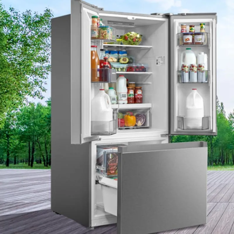 MIDEA 18 Cu Ft 30 In Refrigerator Bottom Freezer, French door - MRF18B4AST