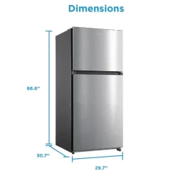 MIDEA 18.1 Cu. Ft. 30" Refrigerator Top Freezer - MRT18D3BST