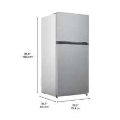 MIDEA 20,5 Cu. Ft. 30" Refrigerator Top Freezer - MRT21D2BST