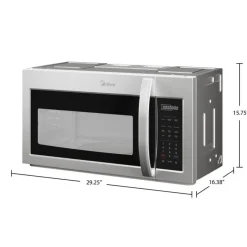 MIDEA Microwave Oven, , 1000 W, 300 - MMO19S14ASTC