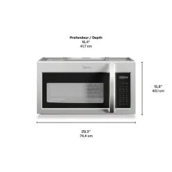 MIDEA Microwave Oven, , 1000 W, 300 - MMO19S14ASTC
