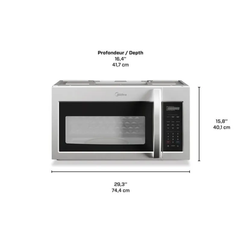 MIDEA Microwave Oven, , 1000 W, 300 - MMO19S14ASTC