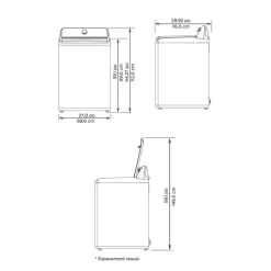 MIDEA Washer Top-Load 27