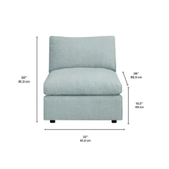 Modular Armless Chair -