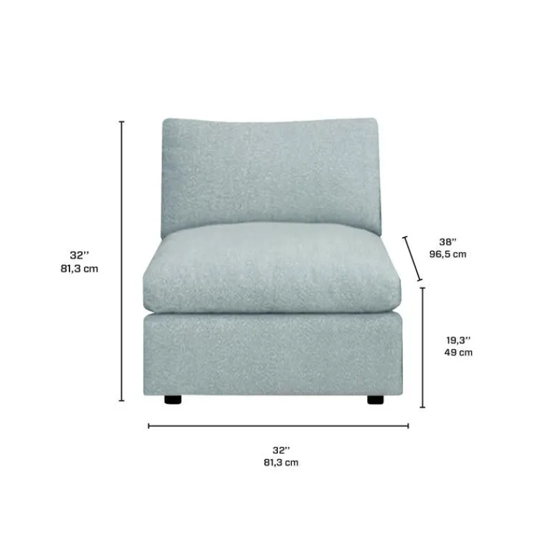 Modular Armless Chair -