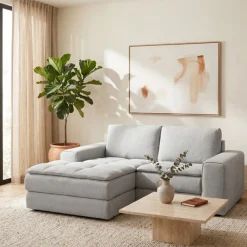 Modular Loveseat with Left-Side Chaise - 2 pcs