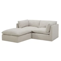 Modular Loveseat with Ottoman - 3 pcs