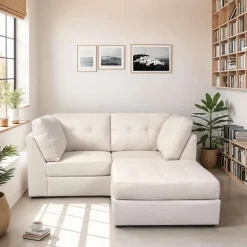 Modular Loveseat with Ottoman - 3 pcs