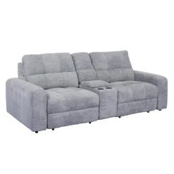 Modular Loveseat with Power Sliders and Console - 3 pcs