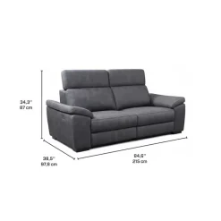 Modular Power Reclining Loveseat with Adjustable Headrests - 2 pcs