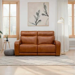 Modular Power Reclining Loveseat with Built-In Speakers, Massage & Heat - 2 pcs
