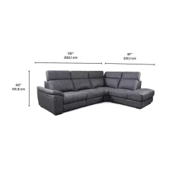 Modular Power Reclining Sectional with Adjustable Headrests - 4 pcs