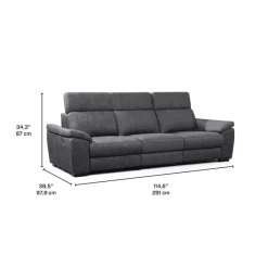 Modular Power Reclining Sofa with Adjustable Headrests - 3 pcs
