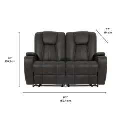 Modular Reclining Loveseat - 2 pcs