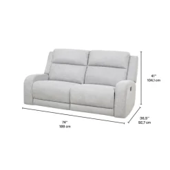 Modular Reclining Loveseat - 2 pcs