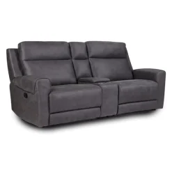 Modular Reclining Loveseat and Console with Storage, Cup Holders, and USB/USB-C Ports - 3 pcs