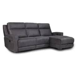 Modular Reclining Loveseat, Chaise with Storage, Console with Cup Holders and USB/USB-C Ports - 3 pcs